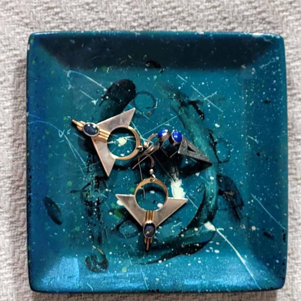 REDUCED! JEWELRY TRAY ~ hand painted by local artist